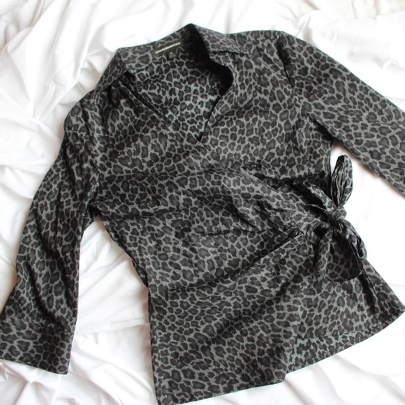 🎉Like New🎉Express Design Studio Animal Print Top - Picture 1 of 6